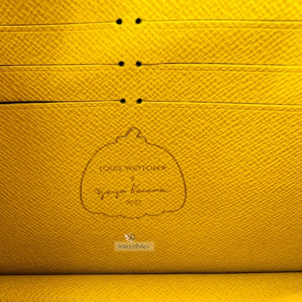 Louis Vuitton x Yayoi Kusama Twist Belt Chain Wallet In Jaune Noir